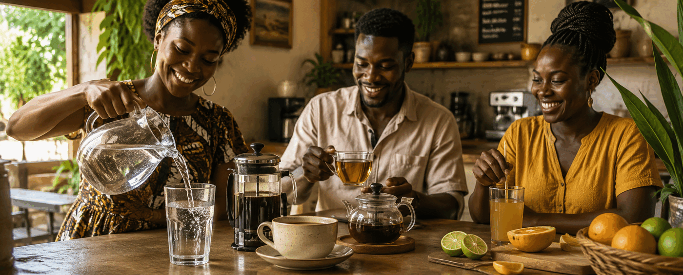 Imagem principal do artigo: Como a qualidade da água afeta o sabor do café, chá e sumos
